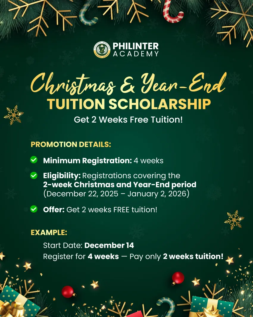 セブ_Philinter_授業料2週間無料 クリスマス＆年末年始キャンペーン_20251024