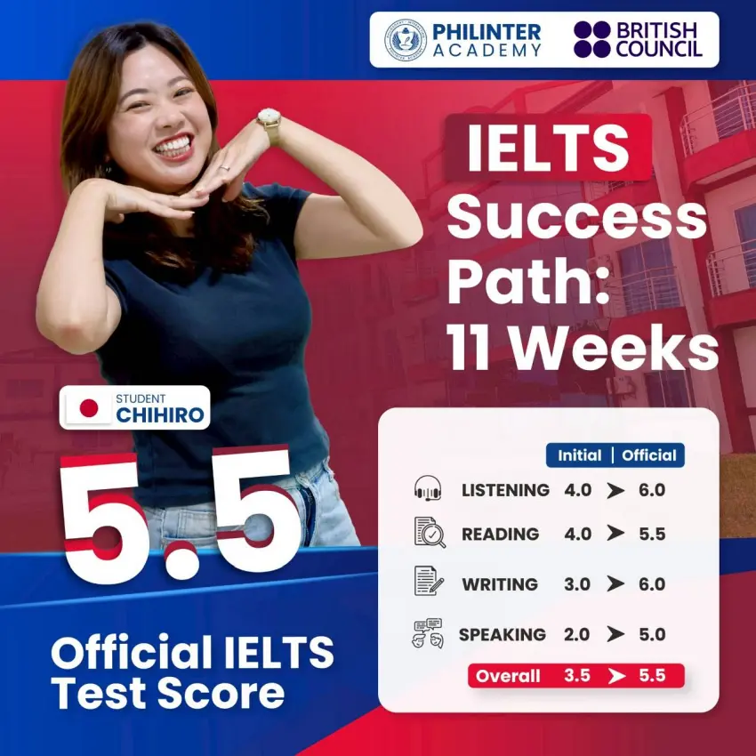 セブ_Philinter_日本人学生_11週間でスコア3.5から5.5へ_20251009