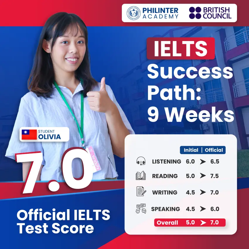 セブ_Philinter_台湾人学生_IELTS9週間で5.0から7.0達成_20251108