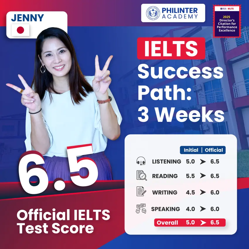 セブ_Philinter_日本人女性学生のIELTS公式スコア推移_20251211