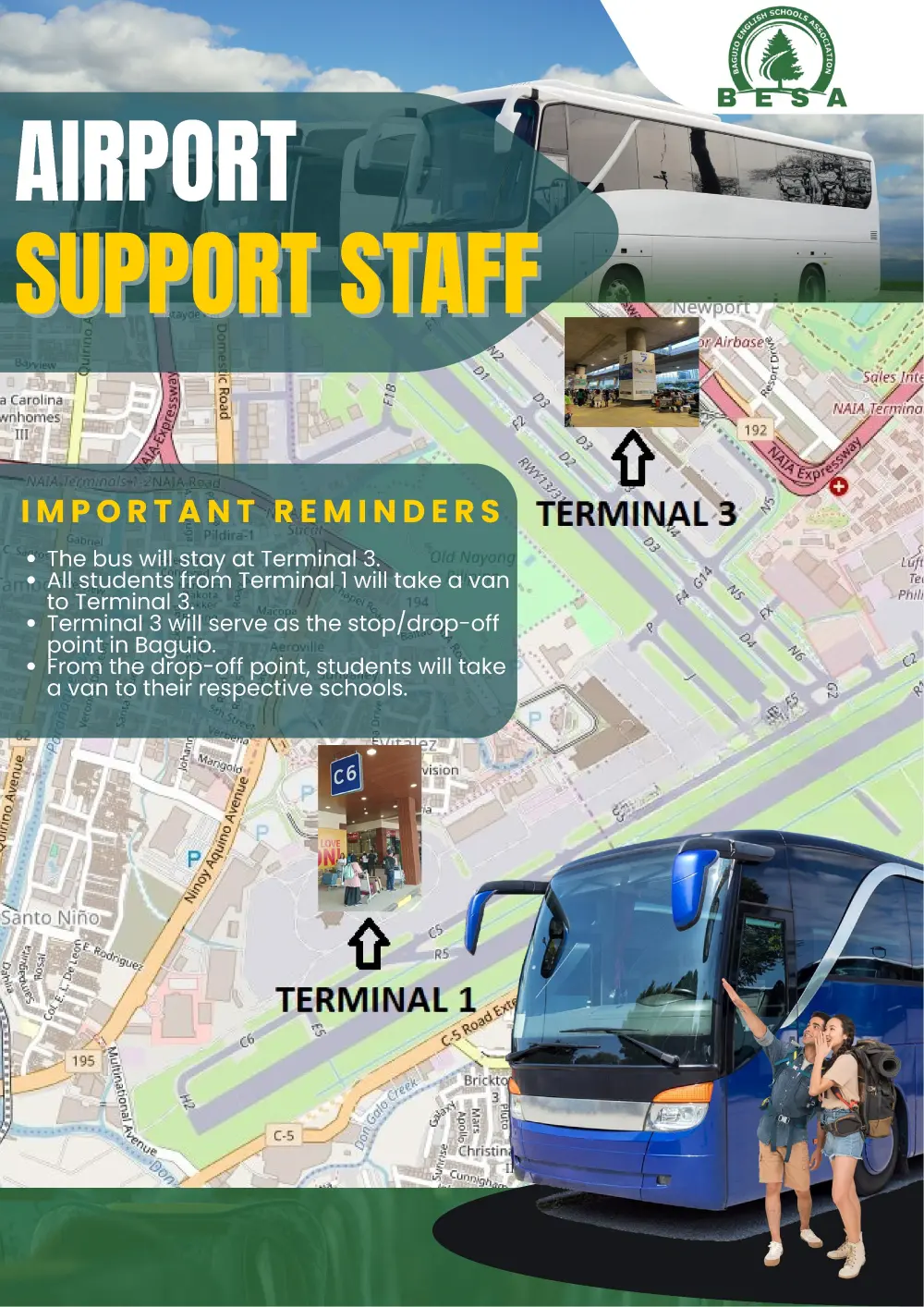バギオ_BESA_空港ピックアップ_マニラ空港_集合場所_ターミナル案内_20260209