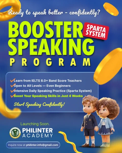 セブ_Philinter_Booster Speaking Programの紹介ポスター_2026