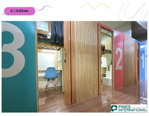 バギオ_PINES_半個室タイプ5人部屋5BR Soloの全体