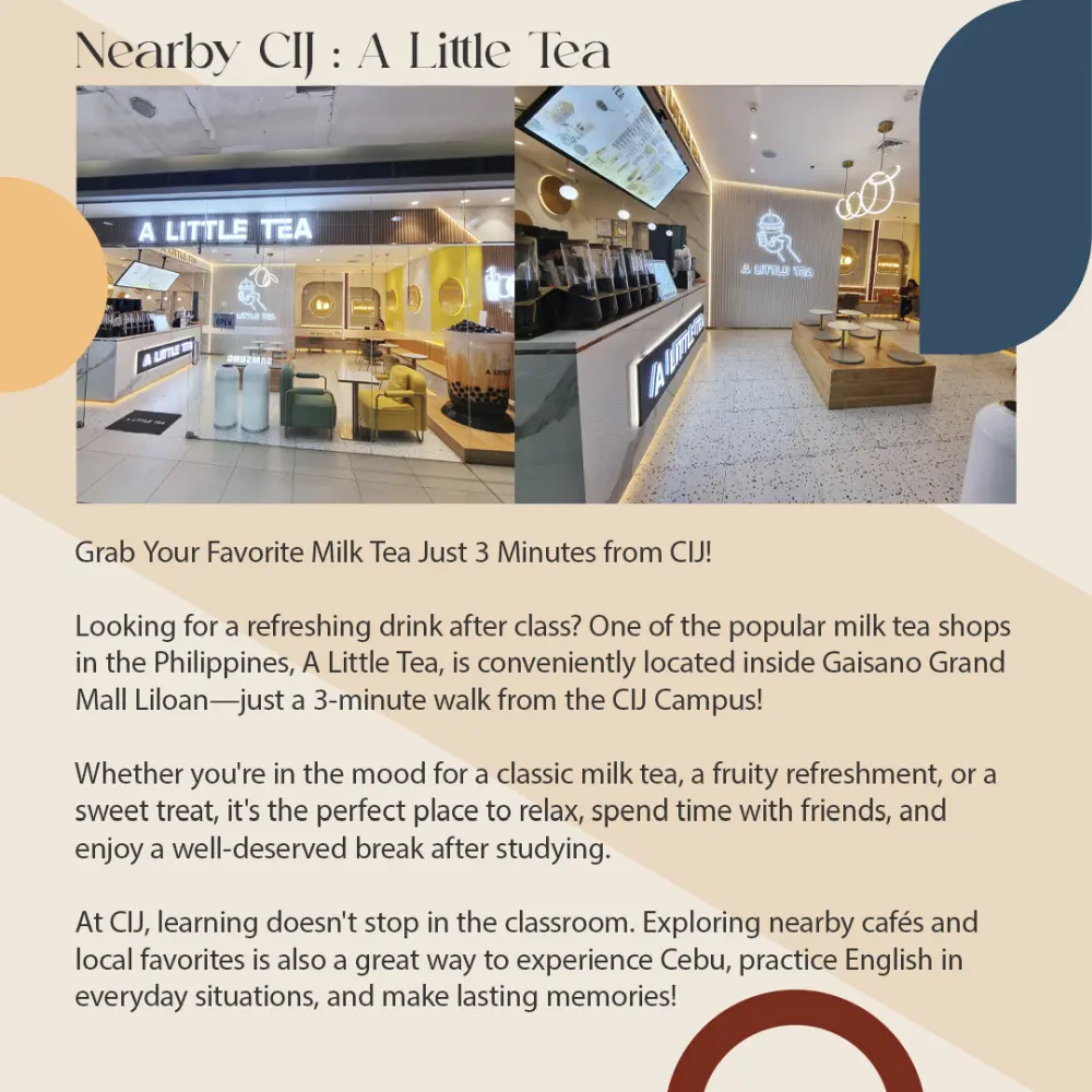 セブ_CIJ_学校近くのGaisano Grand Mall LiloanにあるA Little Teaの紹介_20260701