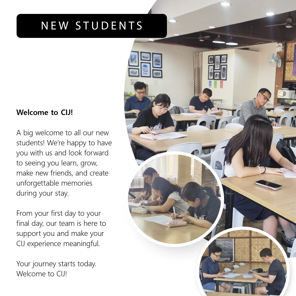 CIJ Academy & Schoolの2026年9月第3週の新入生が、教室でエンロールメントテストに取り組む様子